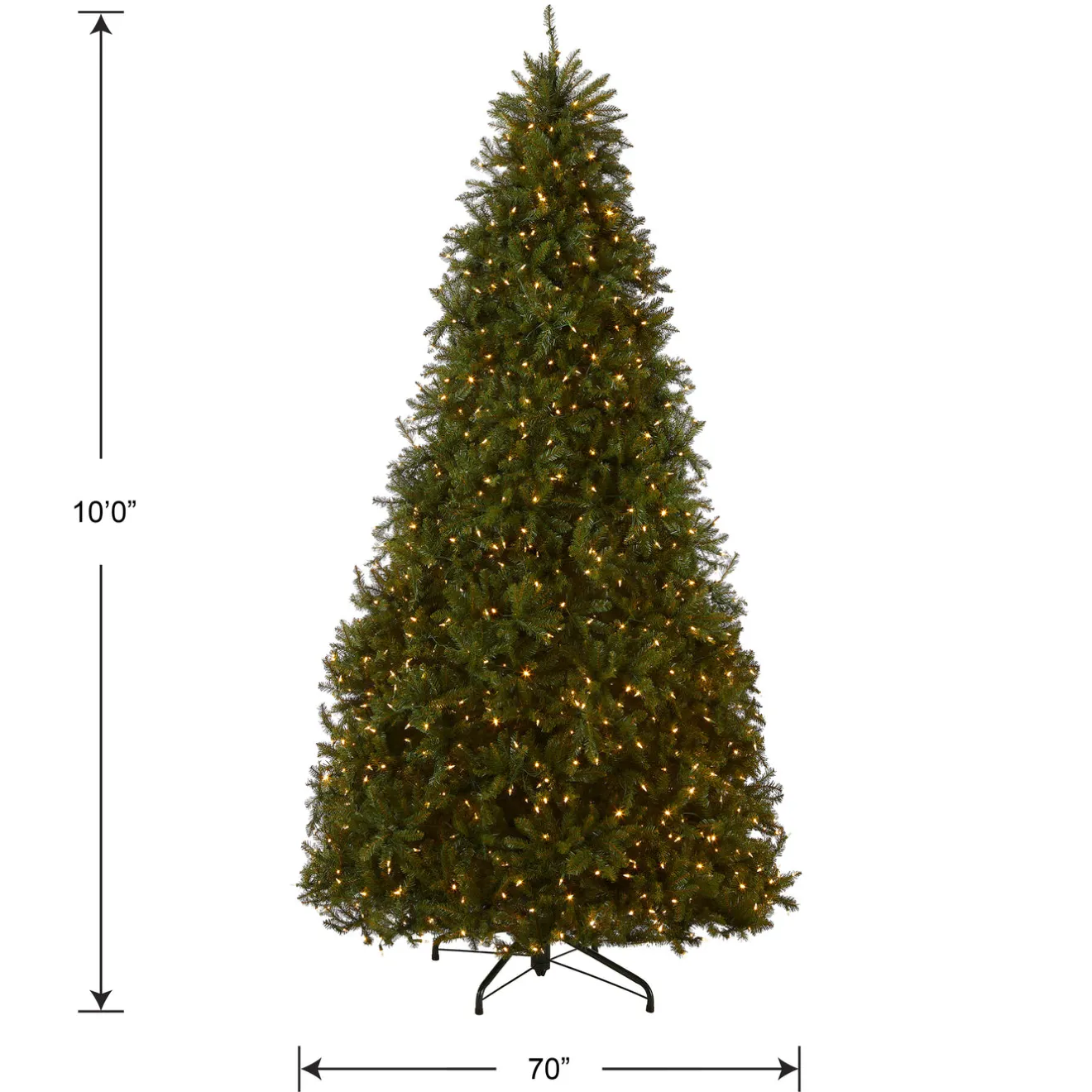 Sale 10 ft. Pre-Lit Dunhill Fir Tree with Dual Color LED Lights Full|Pre-Lit