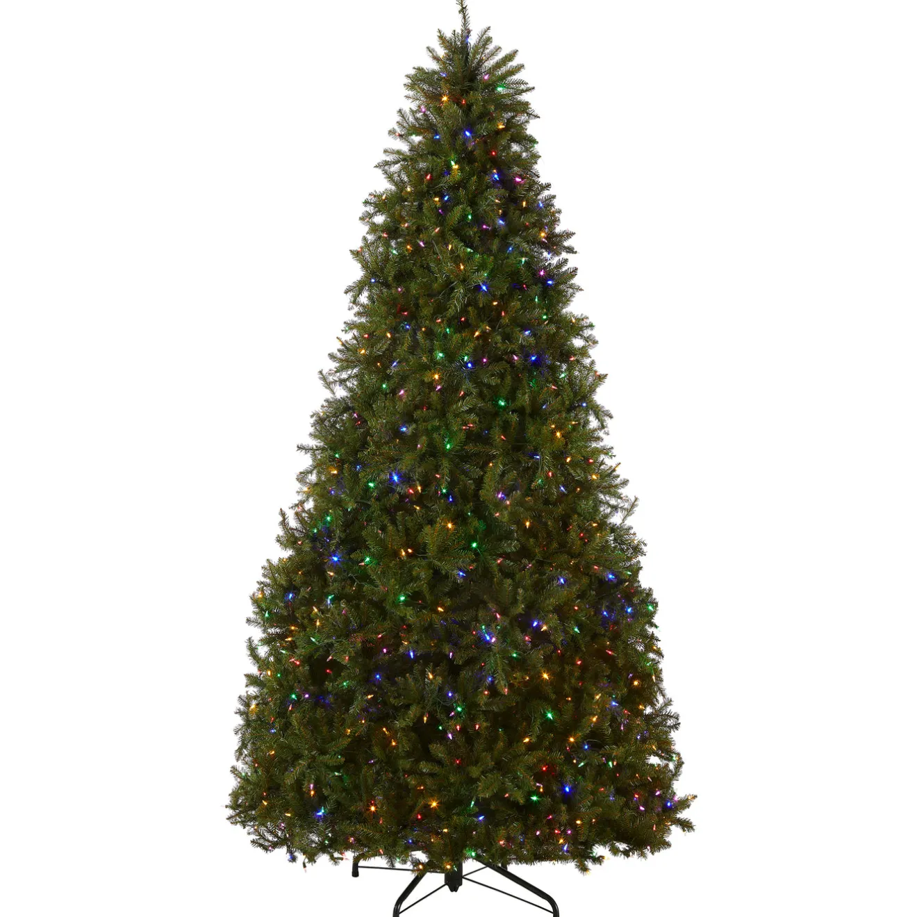 Sale 10 ft. Pre-Lit Dunhill Fir Tree with Dual Color LED Lights Full|Pre-Lit
