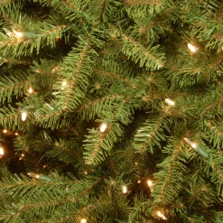 Hot 9 ft. Pre-Lit Dunhill Fir Tree with Clear Lights Full|Pre-Lit