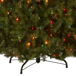 Clearance 6.5 ft. Pre-Lit Dunhill Fir Tree with Multicolor Lights Pre-Lit|6 To 6.5 Feet
