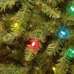 4.5 ft. Pre-Lit Dunhill Fir Tree with Multicolor Lights Full|Pre-Lit
