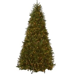 Clearance 12 ft. Pre-Lit Dunhill Fir Tree with Clear Lights Full|Pre-Lit