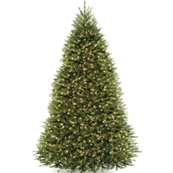 Clearance 9 ft. Pre-Lit Dunhill Fir Tree with 900 Clear Lights Full|Pre-Lit