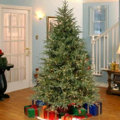 Discount 6.5 ft. Pre-Lit Fraser Grande Tree with Clear Lights Full|Pre-Lit