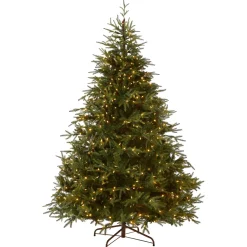 Hot 6.5 ft. Pre-Lit Fraser Grande Tree with Dual Color LED Lights Full|Pre-Lit