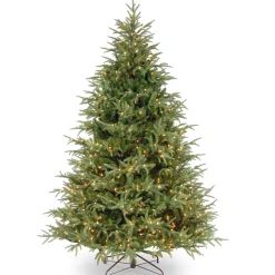 Hot 6.5 ft. Pre-Lit Fraser Grande Tree with Dual Color LED Lights Full|Pre-Lit