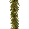 New 9 ft. Pre-Lit Fraser Grande Garland with Clear Lights Pre-Lit Christmas Garlands|7-10 Feet Christmas Garlands