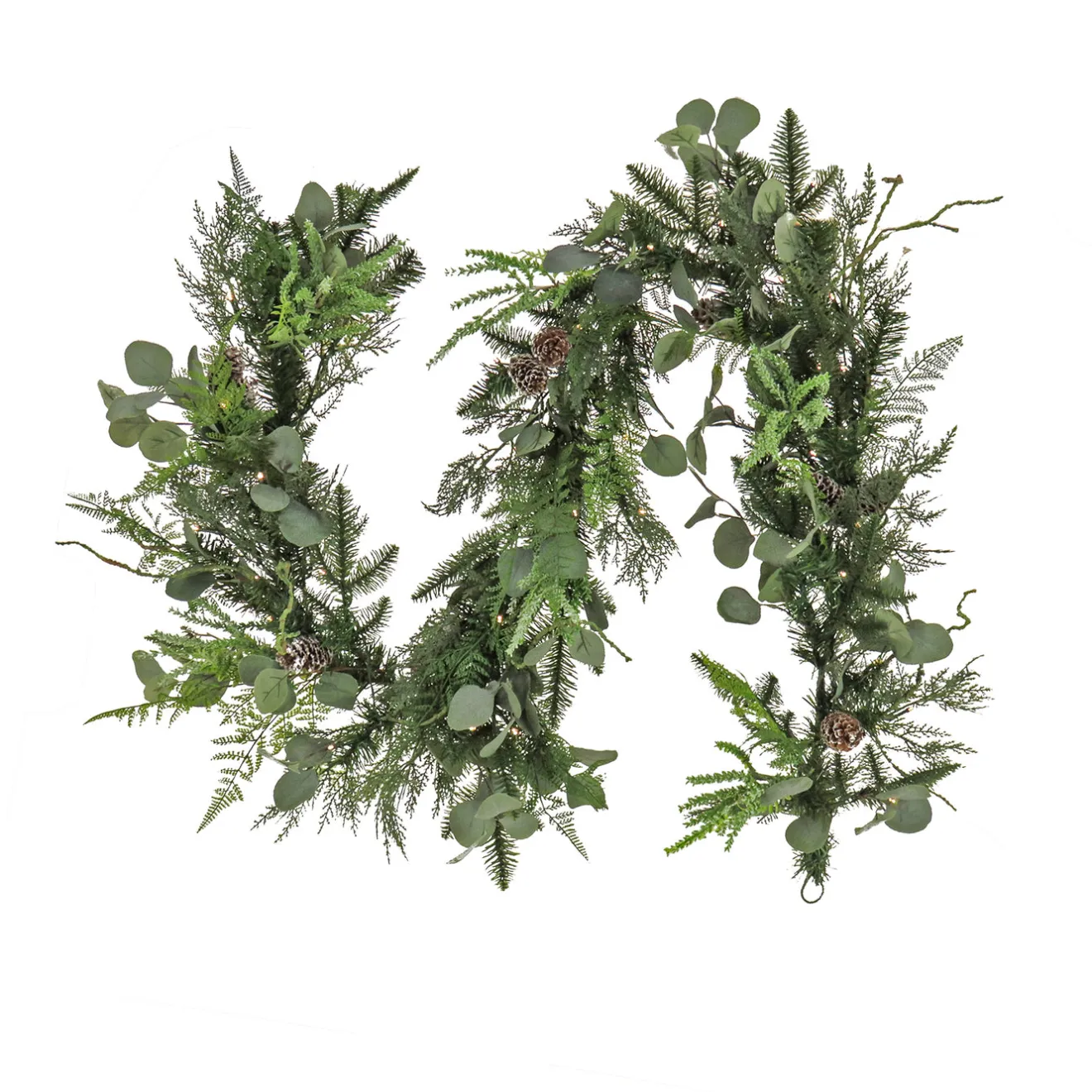 Best 6 ft. Pre-Lit HGTV Home Collection Winter Garden Garland with LED Lights Pre-Lit Christmas Garlands|3-6 Feet Christmas Garlands