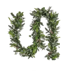 Best 9 ft. Pre-Lit HGTV Home Collection Winter Garden Garland Pre-Lit Christmas Garlands|7-10 Feet Christmas Garlands