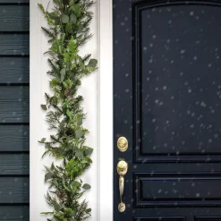 Best 9 ft. Pre-Lit HGTV Home Collection Winter Garden Garland Pre-Lit Christmas Garlands|7-10 Feet Christmas Garlands