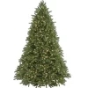 New 7.5 ft. Pre-Lit Jersey Fraser Fir Tree with Clear Lights Full|Pre-Lit
