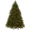 Outlet 7.5 ft. Pre-Lit Jersey Fraser Fir Tree with Multicolor Lights Full|Pre-Lit