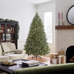 7.5 ft. Pre-Lit Jersey Fraser Fir Medium Tree with Clear Lights 7 To 7.5 Feet|Medium