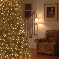 7.5 ft. Pre-Lit Jersey Fraser Fir Medium Tree with Clear Lights 7 To 7.5 Feet|Medium