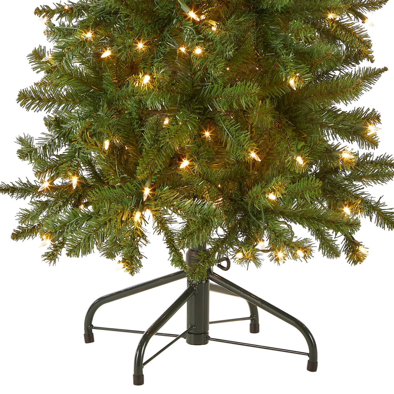 Hot 4.5 ft. Pre-Lit Kingswood Fir Pencil Tree with Clear Lights Pencil Slim|Pre-Lit
