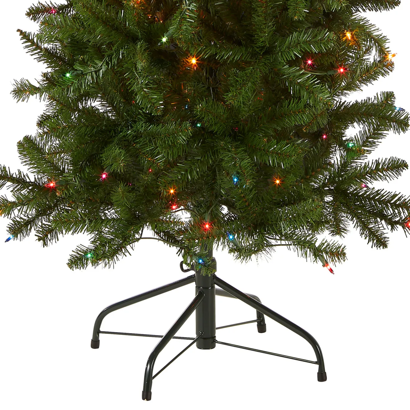 6.5 ft. Pre-Lit Kingswood Fir Pencil Tree with Multicolor Lights Pencil Slim|Pre-Lit