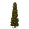 Outlet 7.5 ft. Pre-Lit Kingswood Fir Pencil Tree with Clear Lights Pencil Slim|Pre-Lit