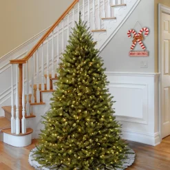 Best 7.5 ft. Pre-Lit Kingswood Fir Tree with PowerConnect Dual Color LED Lights Medium|Pre-Lit