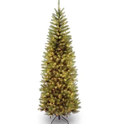 Best 6.5 ft. Pre-Lit Kingswood Fir Pencil Tree with Clear Lights Pre-Lit|6 To 6.5 Feet