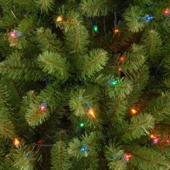 Best 7 ft. Pre-Lit Kingswood Fir Pencil Tree with Multicolor Lights Pencil Slim|Pre-Lit
