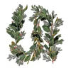 Hot 9 ft. Pre-Lit Magnolia Mix Pine Garland with Red LED Lights Pre-Lit Christmas Garlands|7-10 Feet Christmas Garlands