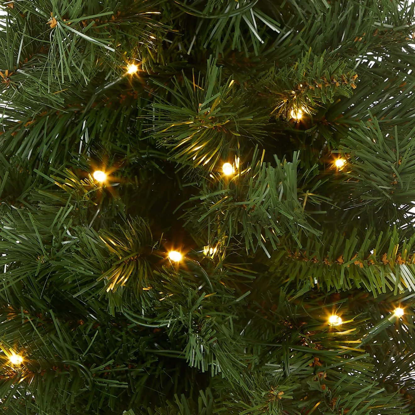 Clearance 2 ft. Pre-Lit Majestic Fir Tree with LED Lights, Red Base Tabletop|Pre-Lit