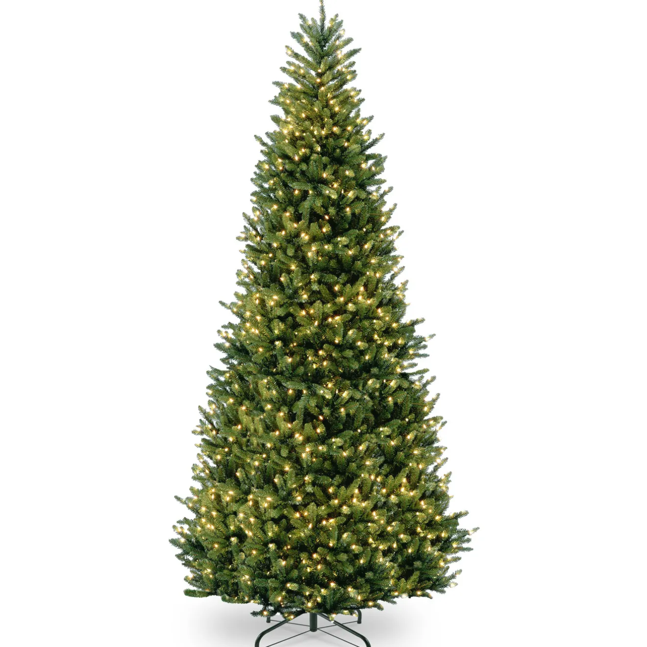 Hot 10 ft. Pre-Lit Natural Fraser Slim Fir Tree with Clear Lights Slim|Pre-Lit