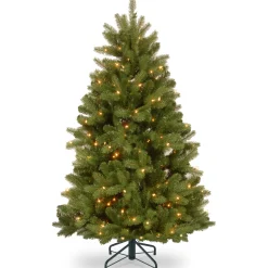 Discount 5 ft. Pre-Lit Newberry Spruce Tree with Dual Color LED Lights Full|Pre-Lit
