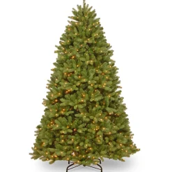Clearance 7.5 ft. Pre-Lit Newberry Spruce Tree with Clear Lights Full|Pre-Lit