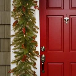 Discount 6 ft. Pre-Lit Noelle Garland with Warm White LED Lights Pre-Lit Christmas Garlands|3-6 Feet Christmas Garlands