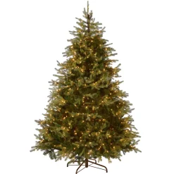 Sale 9 ft. Pre-Lit Nordic Spruce Medium Tree with Clear Lights Full|Pre-Lit