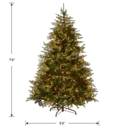 Online 7.5 ft. Pre-Lit Nordic Spruce Medium Tree with Clear Lights Medium|Pre-Lit