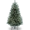 Discount 4.5 ft. Pre-Lit North Valley Blue Spruce Tree with Clear Lights Full|Pre-Lit