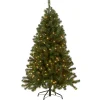 New 5 ft. Pre-Lit North Valley Spruce Tree with Clear Lights Full|Pre-Lit