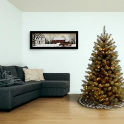 New 5 ft. Pre-Lit North Valley Spruce Tree with Clear Lights Full|Pre-Lit