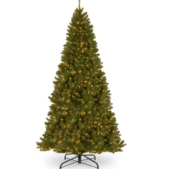 New 10 ft. Pre-Lit North Valley Spruce Tree with Clear Lights Full|Pre-Lit
