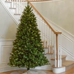 Clearance 7.5 ft. Pre-Lit North Valley Spruce Tree with Clear Lights Full|Pre-Lit
