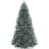 New 6.5 ft. Pre-Lit North Valley Spruce Blue Tree with Clear Lights Full|Pre-Lit