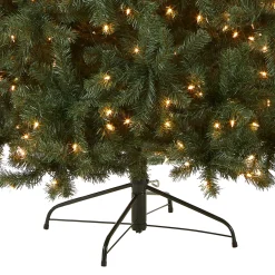 New 6.5 ft. Pre-Lit North Valley Spruce Blue Tree with Clear Lights Full|Pre-Lit