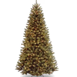 Outlet 7 ft. Pre-Lit North Valley Spruce Tree with 700 Clear Lights Full|Pre-Lit