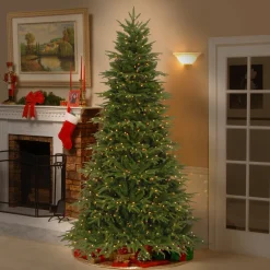 Online 7.5 ft. Pre-Lit Northern Fraser Tree with Clear Lights Full|Pre-Lit