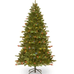7.5 ft. Pre-Lit Northern Spruce Memory-Shape Tree with PowerConnect Dual Color LED Lights and Music Match Full|Pre-Lit