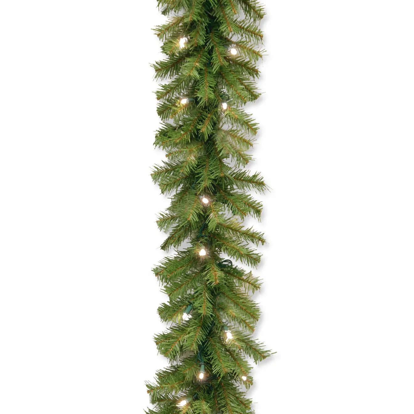 Sale 9 ft. Pre-Lit Norwood Fir Garland with Warm White LED Lights Pre-Lit Christmas Garlands|7-10 Feet Christmas Garlands
