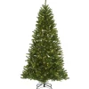 Outlet 9 ft. Pre-Lit Peyton Spruce Tree with Clear Lights Pre-Lit|Full