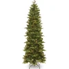 Clearance 6.5 ft. Pre-Lit Prescott Pencil Slim Tree with Clear Lights Pencil Slim|Pre-Lit