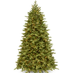 Clearance 6.5 ft. Pre-Lit Princeton Fraser Fir Tree with PowerConnect Dual Color LED Lights Full|Pre-Lit