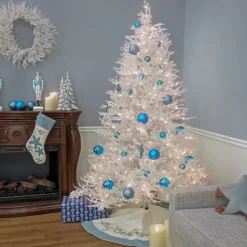Discount 7.5 ft. Pre-Lit Sea Coral Tree with Warm White LED Lights Full|Pre-Lit