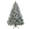Sale 7.5 ft. Pre-Lit Snowy Hudson Tree with PowerConnect Dual Colored Color LED Lights Full|Pre-Lit