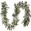 Best 9 ft. Pre-Lit Snowy Sheffield Spruce Garland with LED Lights Pre-Lit Christmas Garlands|7-10 Feet Christmas Garlands