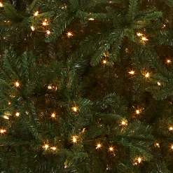 Discount 9 ft. Pre-Lit Tiffany Fir Slim Tree with Clear Lights - PE Branch Tips Slim|Pre-Lit
